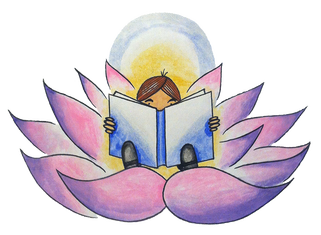 Blossom, Learn & Grow lotus logo
